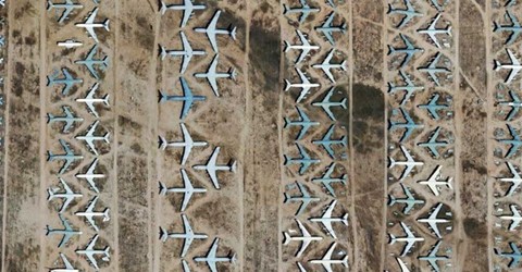 Aircraft Graveyard on Airplanes Out To Pasture   Microkhan By Brendan I  Koerner
